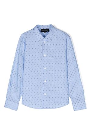 llight-blu cotton shirt EMPORIO ARMANI KIDS | 3D4C094N8AZF742